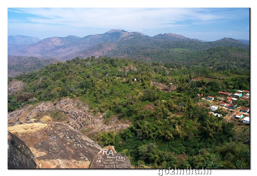 Biligiri Rangana Betta valley view from temple top in Chamarajnagar