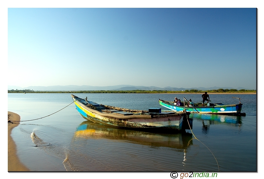Boats at Bangarammapalam Beach