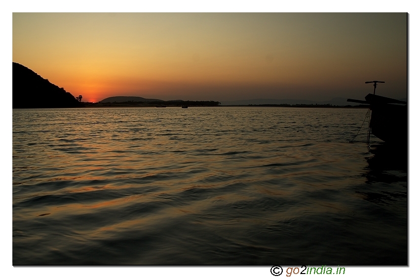 Sunset time at Bangarammapalam Beach