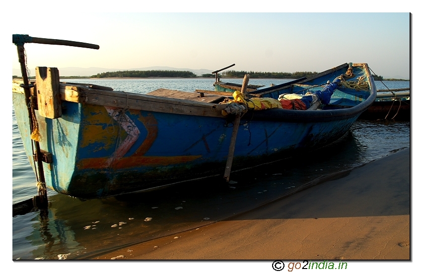 Fishing boat at Bangarammapalam Beach