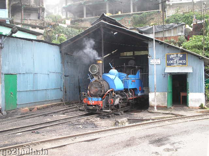 Steam engine shed at Darjeeling