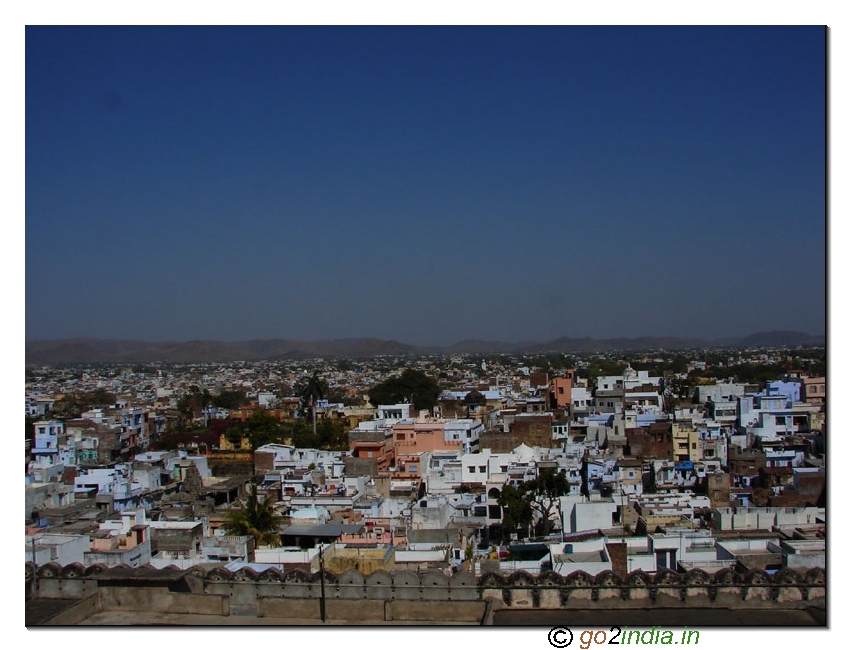 View of Udaipur city from City Palace