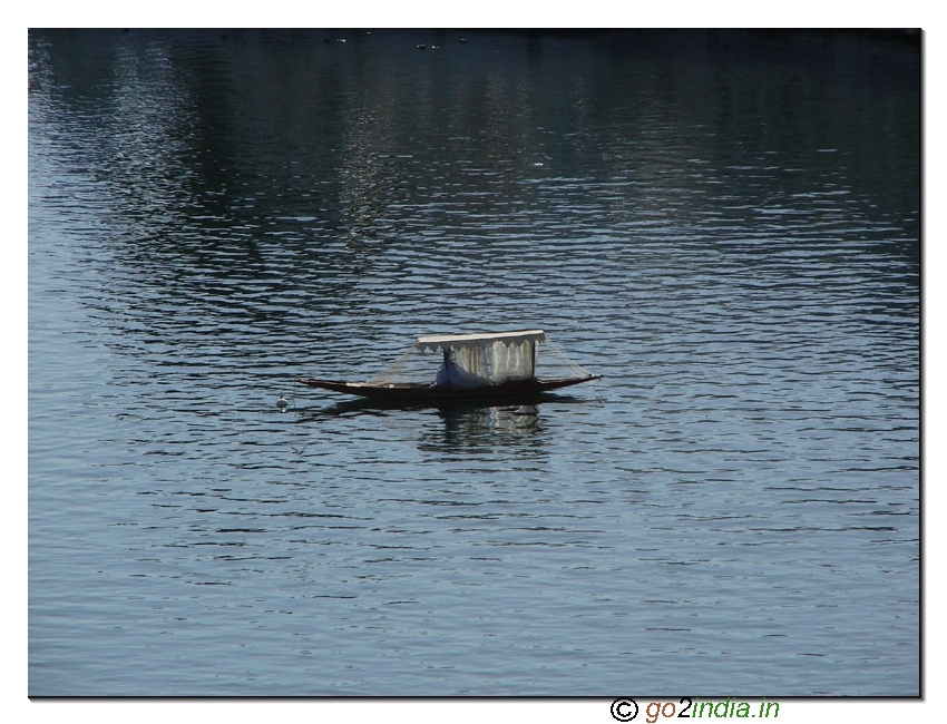 A boat in Lake Pichola 