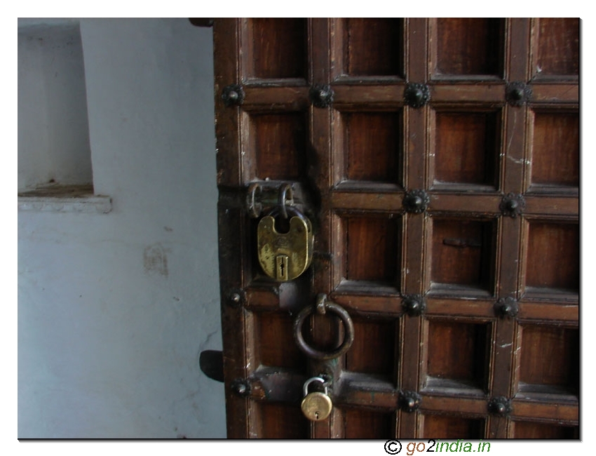 Door and lock of City Palace Udaipur
