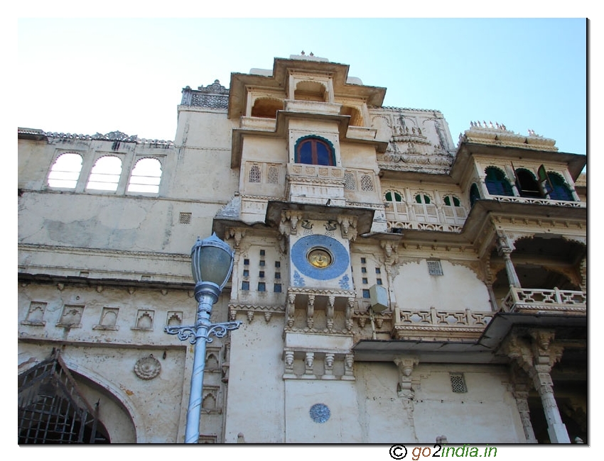 Surya god statue on City Palace