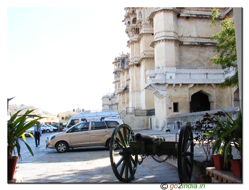 Cannon infront of the City Palace