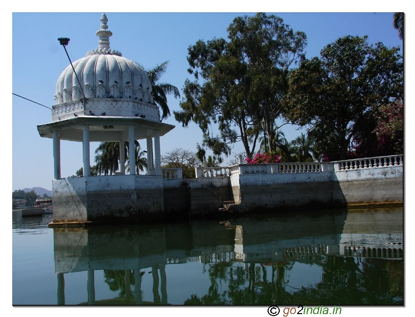Park inside the Lake