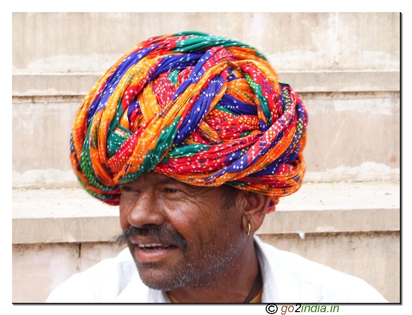 Colorful turban of Rajasthan