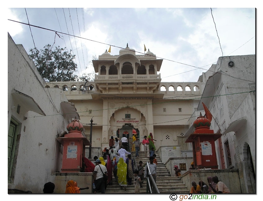 Entrance of Brahma temple at Pushkar Rajasthan
