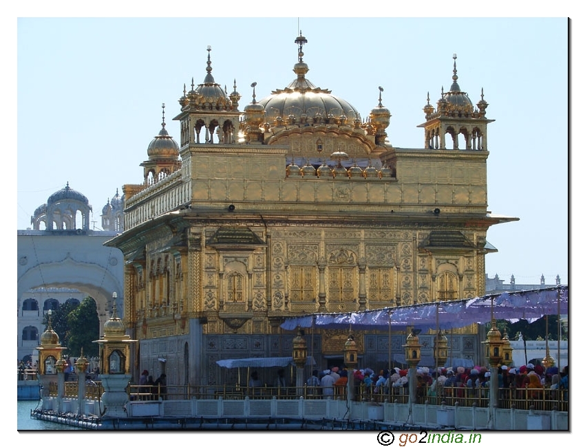 Close view of Golden temple at Amritsar