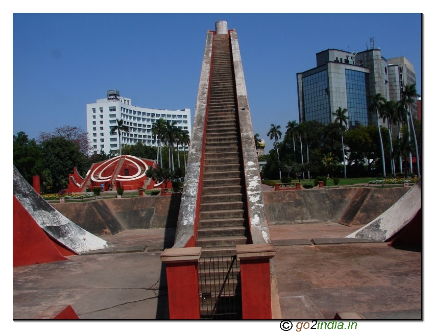 Sun dial at Jantar Mantar at New Delhi