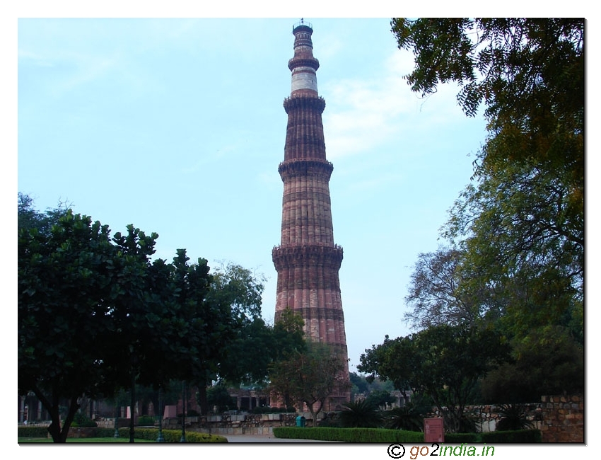 Qutub Minar from a distance