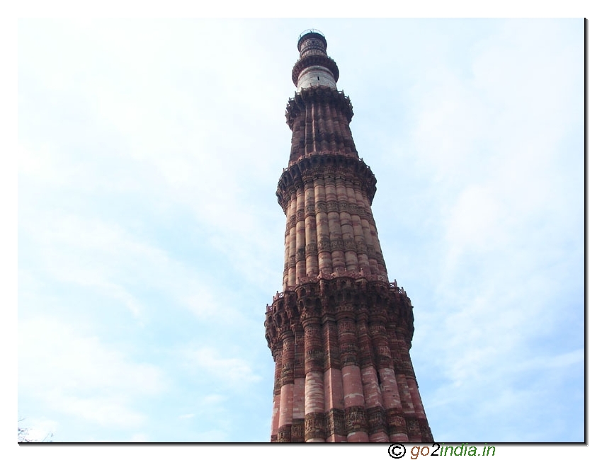 Height of Qutub minar is 72.5 meter 