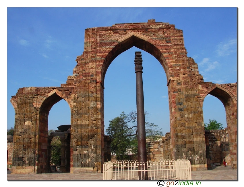 Iron Pillar at Qutab Minar