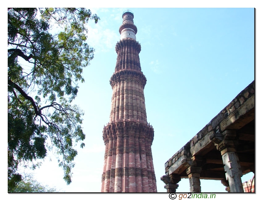 Qutub Minar from a distance
