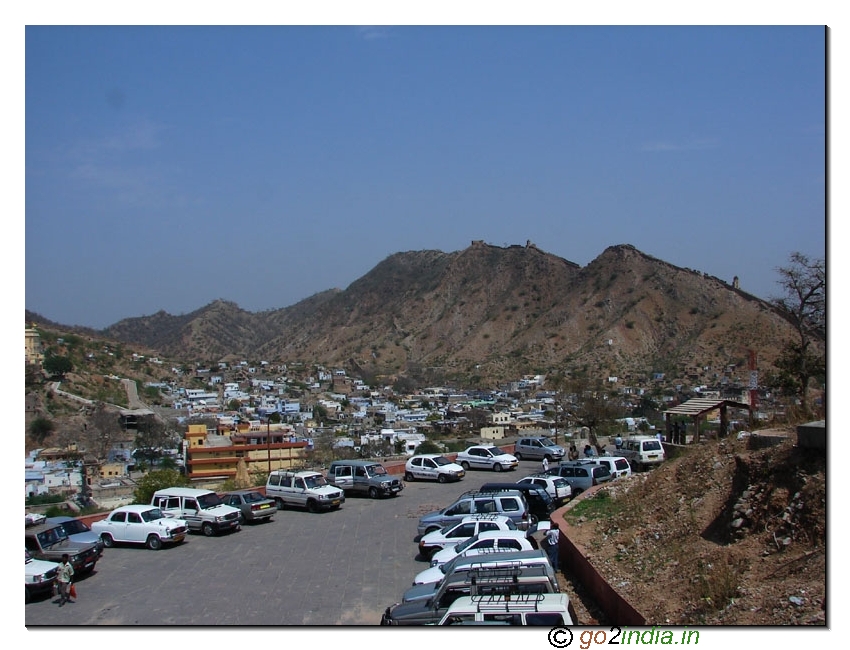 Parking area near Ambar Fort Jaipur