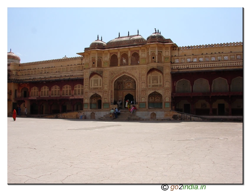 Open area for king to hold discussion at Ambar fort