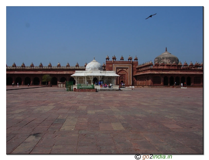 White marble tomb at Fatehpur Sikri