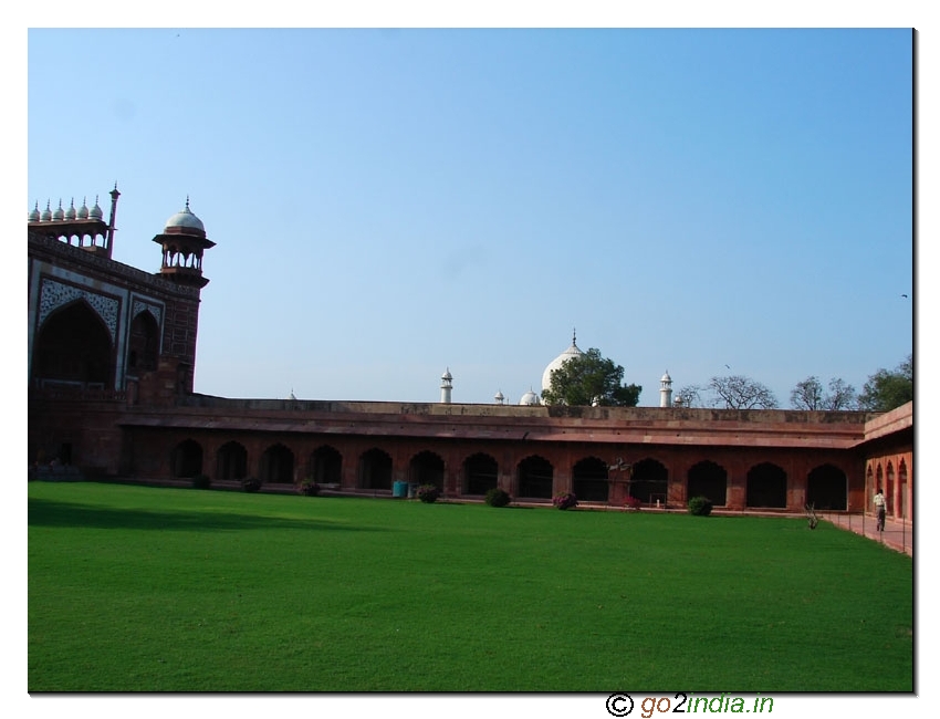 Green Park inside Taj Mahal