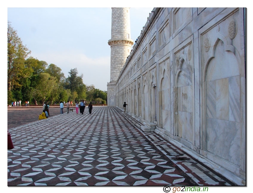 Back side of Taj Mahal