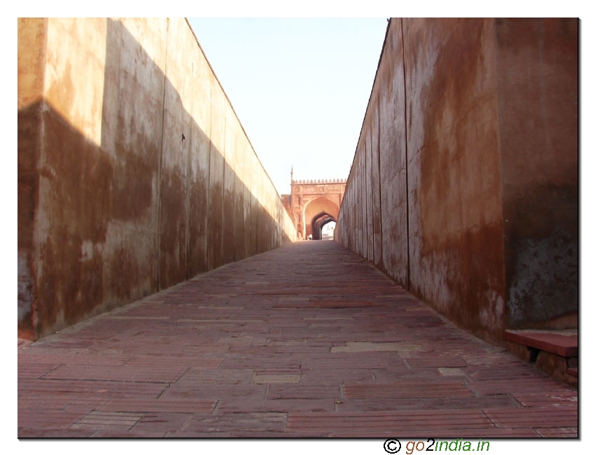 Main entrance inside Agra Fort