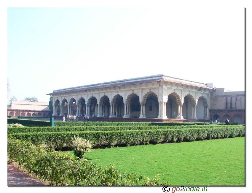 Diwan â€“ e â€“ am inside Agra Fort