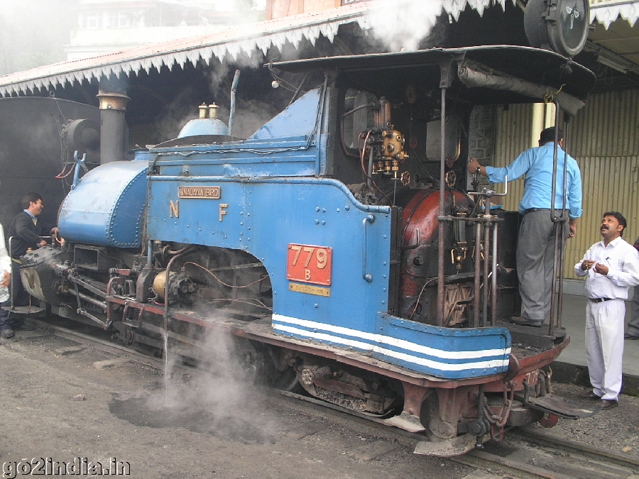 Engine at Ghum station