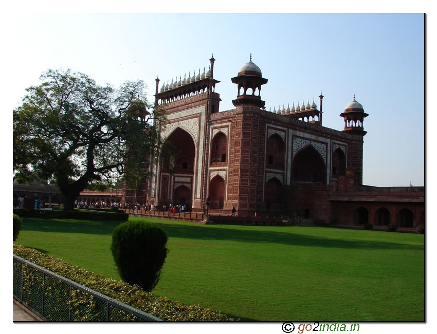 Entrance gate at Taj Mahal