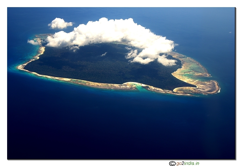Andaman  North Sentinel island aerial view