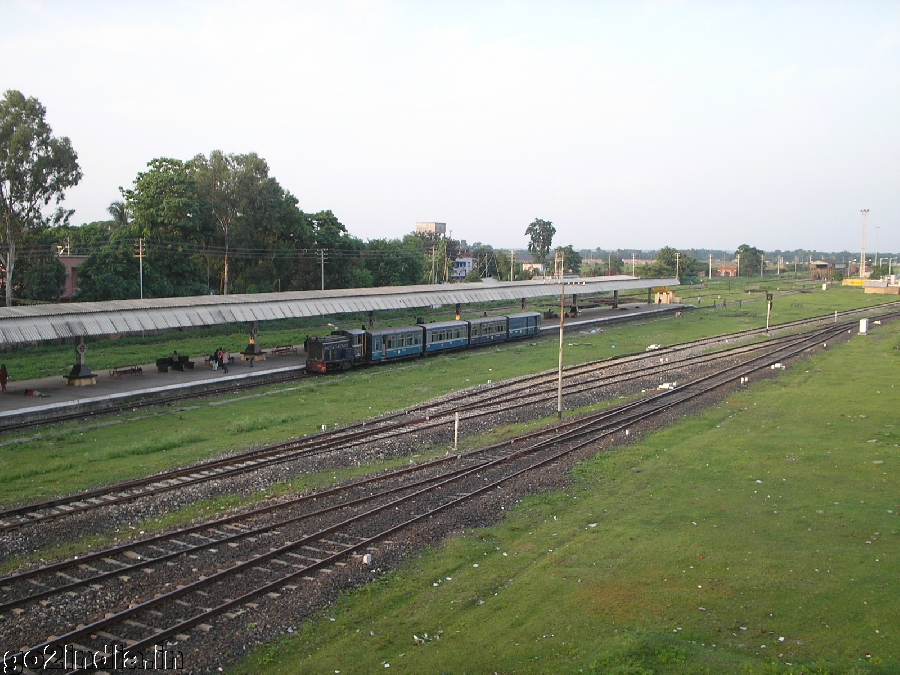 Toy train at NJP Station