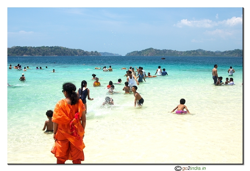 Jolly buoy island beach at Andaman