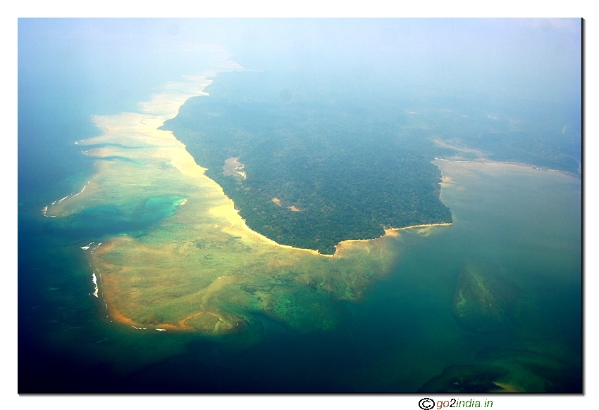 Andaman islands aerial view