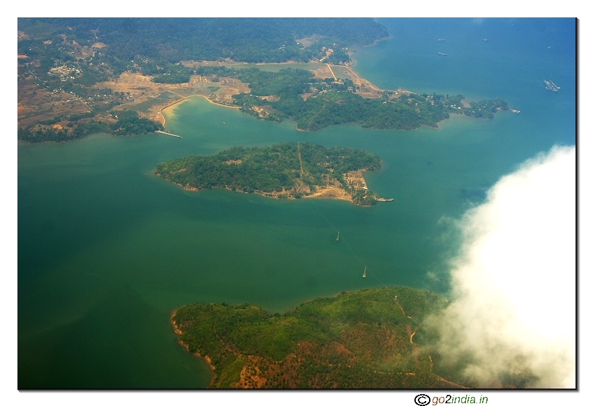 Andaman islands aerial view