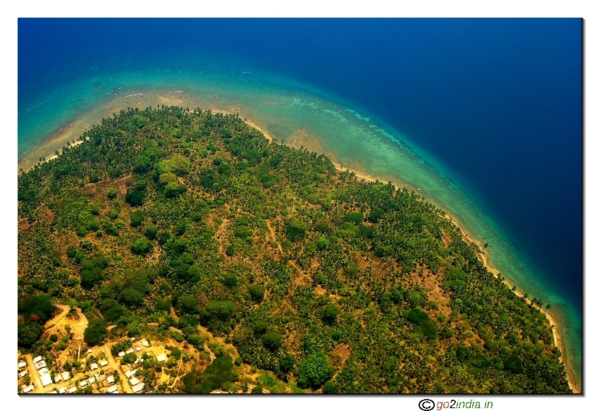 Andaman islands aerial view