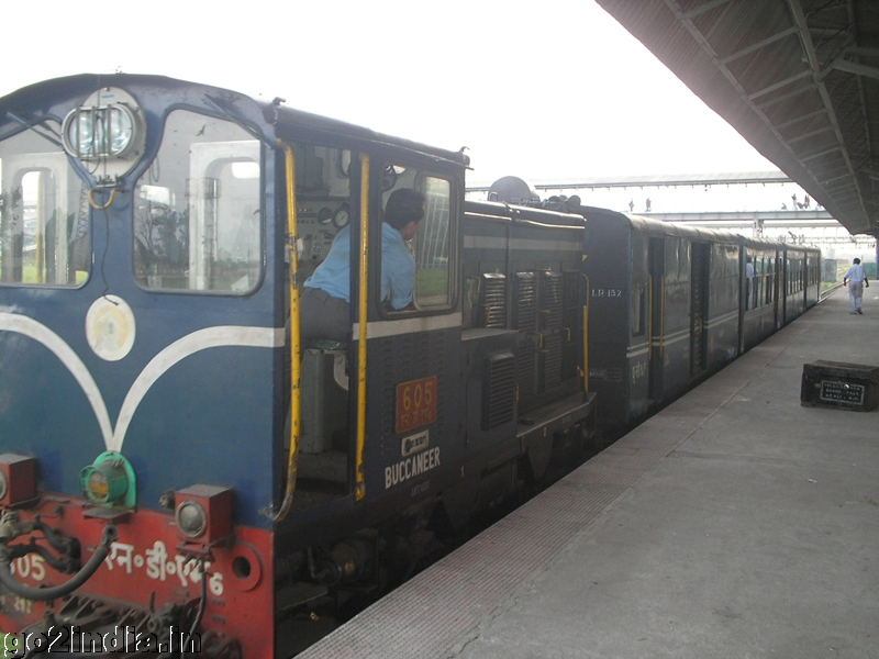 Toy train at New Jalpaiguri station