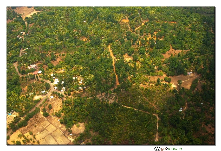 Andaman islands aerial view