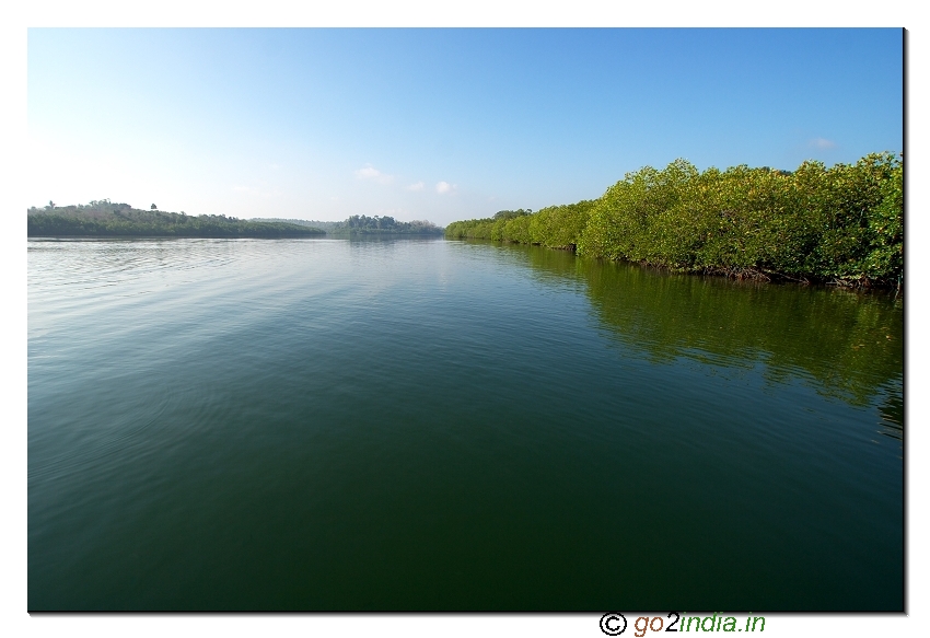 Sea and landscape at Baratang jetty of Baratang in Andaman