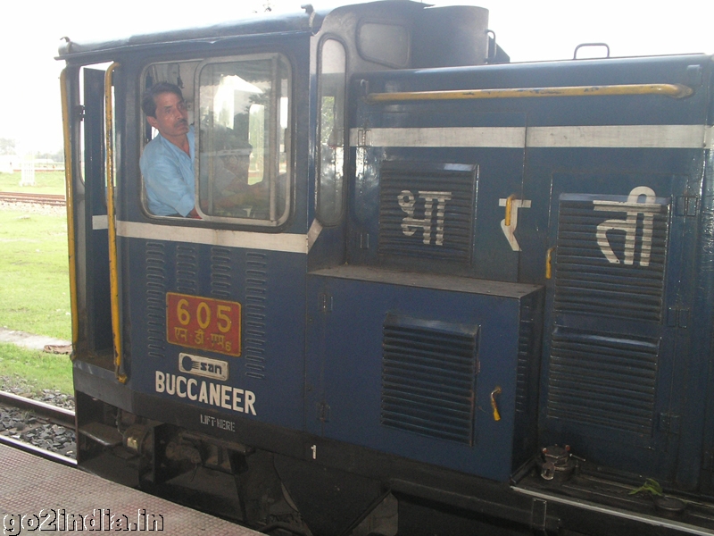 Disel engine of toy train a NJP station