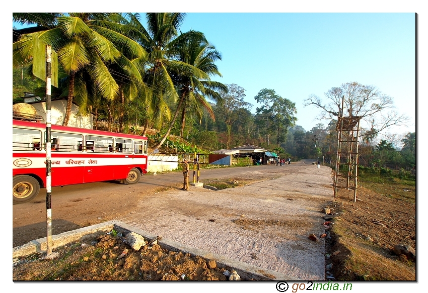 Check post at starting point of forest drive towards Baratang jetty in Andaman