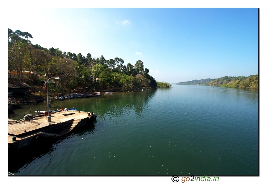 Sea and landscape at Uttara jetty at Baratang in Andaman