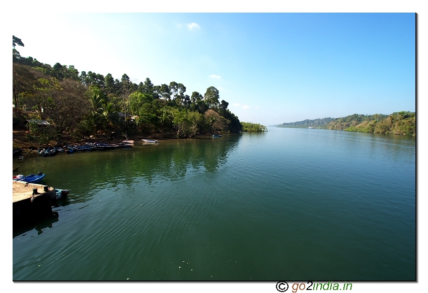 Sea and landscape at Uttara jetty of Baratang in Andaman