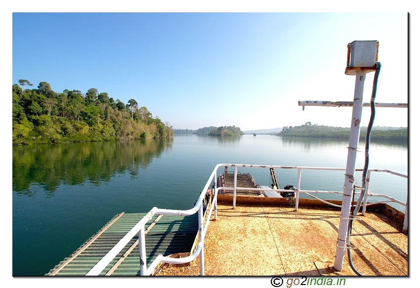 Ship deck area during crossing Baratang jetty to Uttara jetty in Andaman