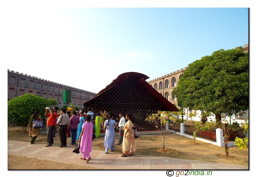 Cellular jail inside front view in Andaman