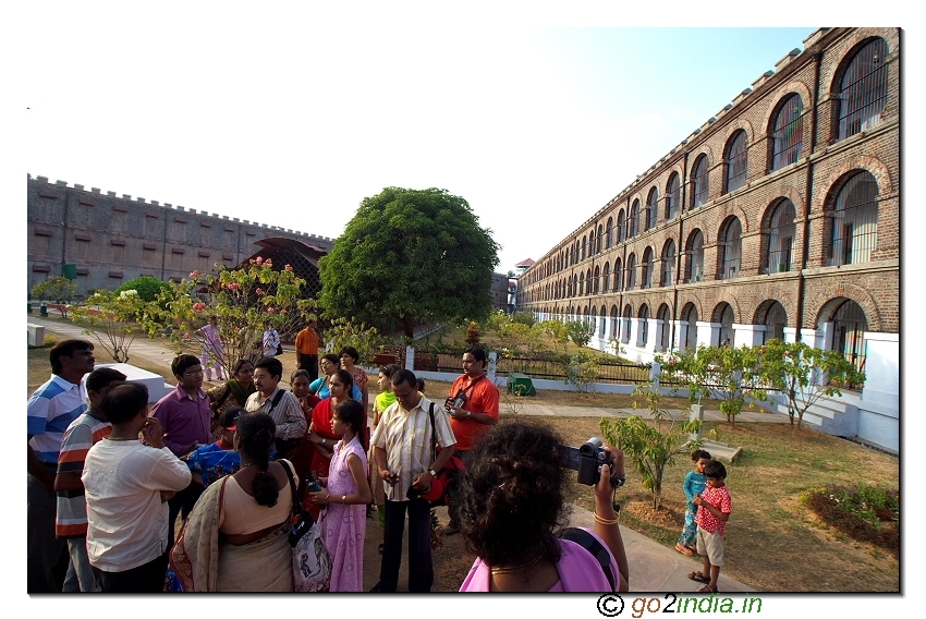 Cellular jail inside front view in Andaman
