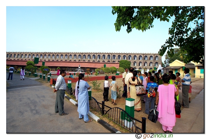 Cellular jail inside front view in Andaman