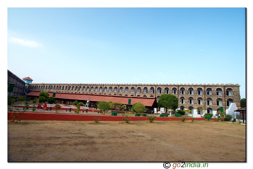 Cellular jail inside front view in Andaman