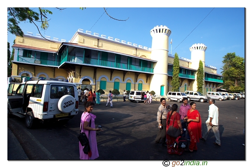 Cellular jail outside front view in Andaman