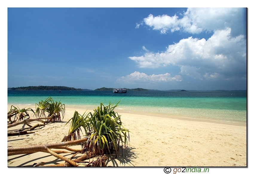 Jolly buoy island land and seascape in Andaman