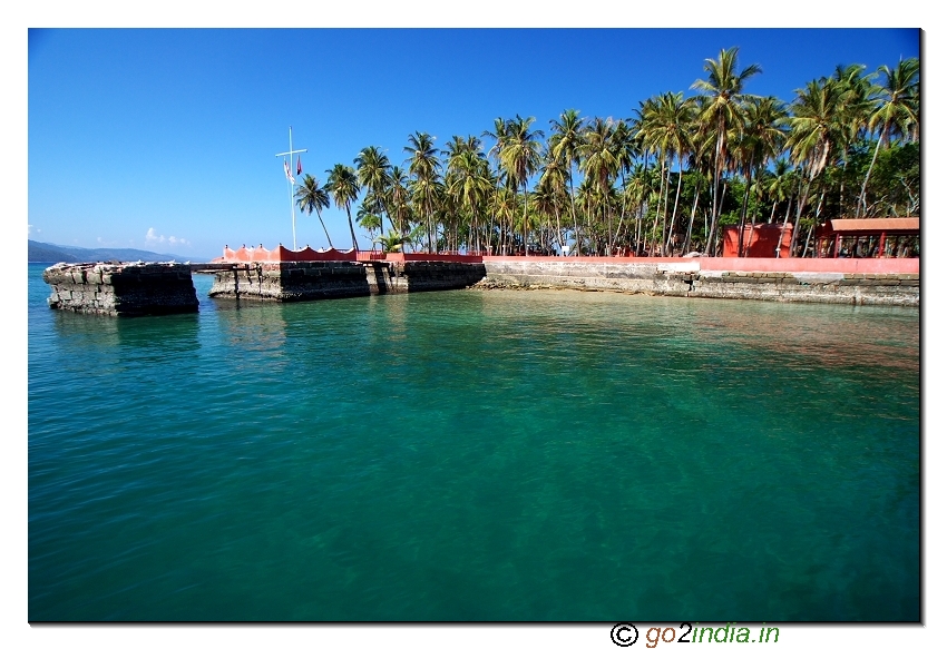 Ross island view from sea at entry side