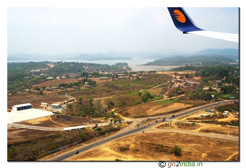 Aerial view Andaman near Portblair